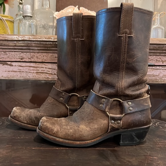 Killer FRYE Harness 12R Color GAUCHO Women’s Motorcycle Boots 9 - Picture 3 of 12